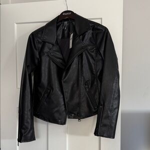 Anthropologie Vegan Leather Moto Jacket
